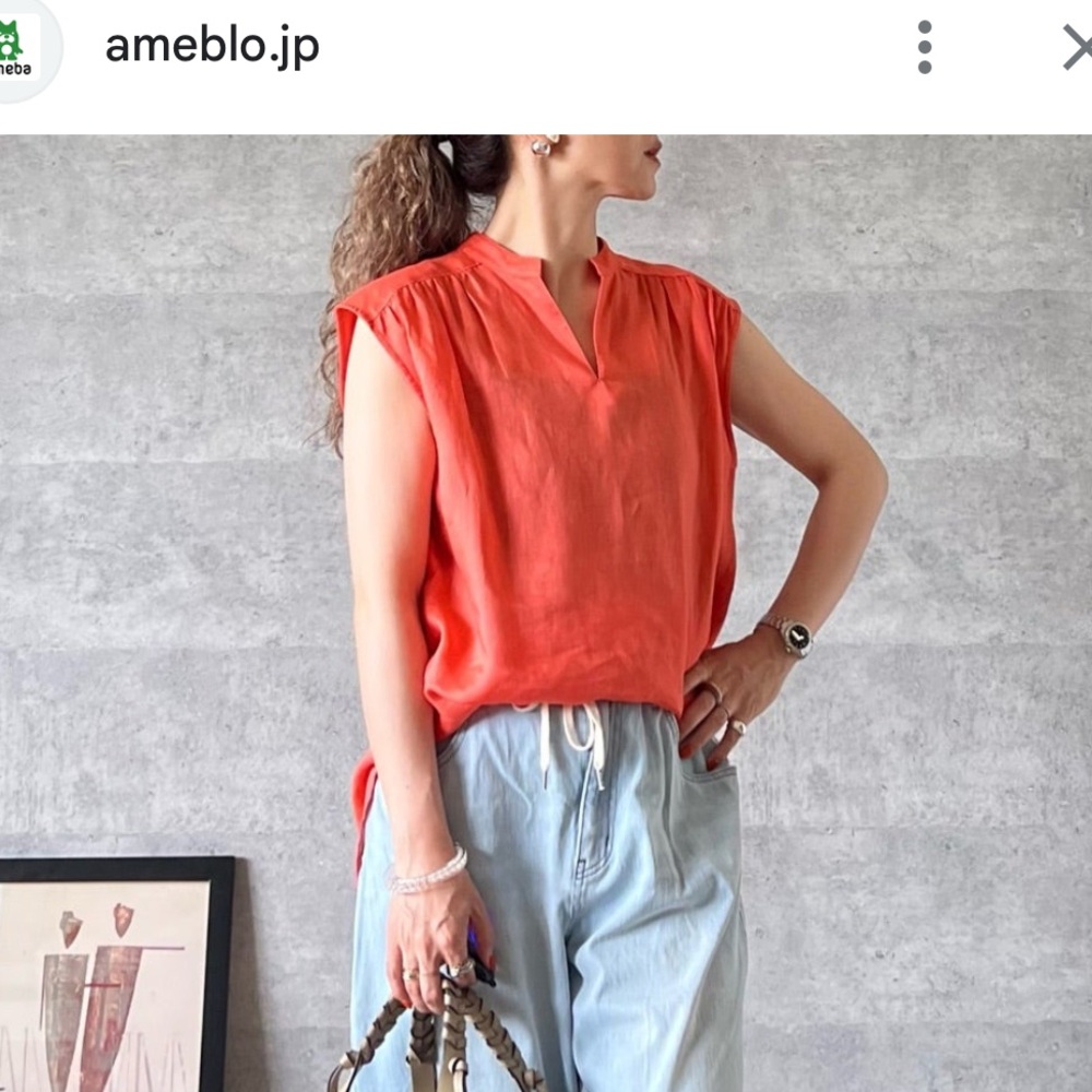 elie tahari silk Coral Sleeveless Blouse small